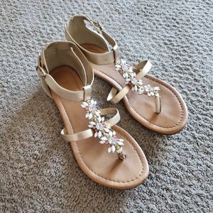 Gold Gem Sandals